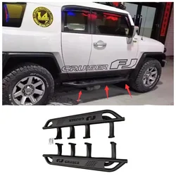 Fits For Toyota FJ Cruiser High Quality Strong Steel Steel Running Boards Side Step Bar Pedals