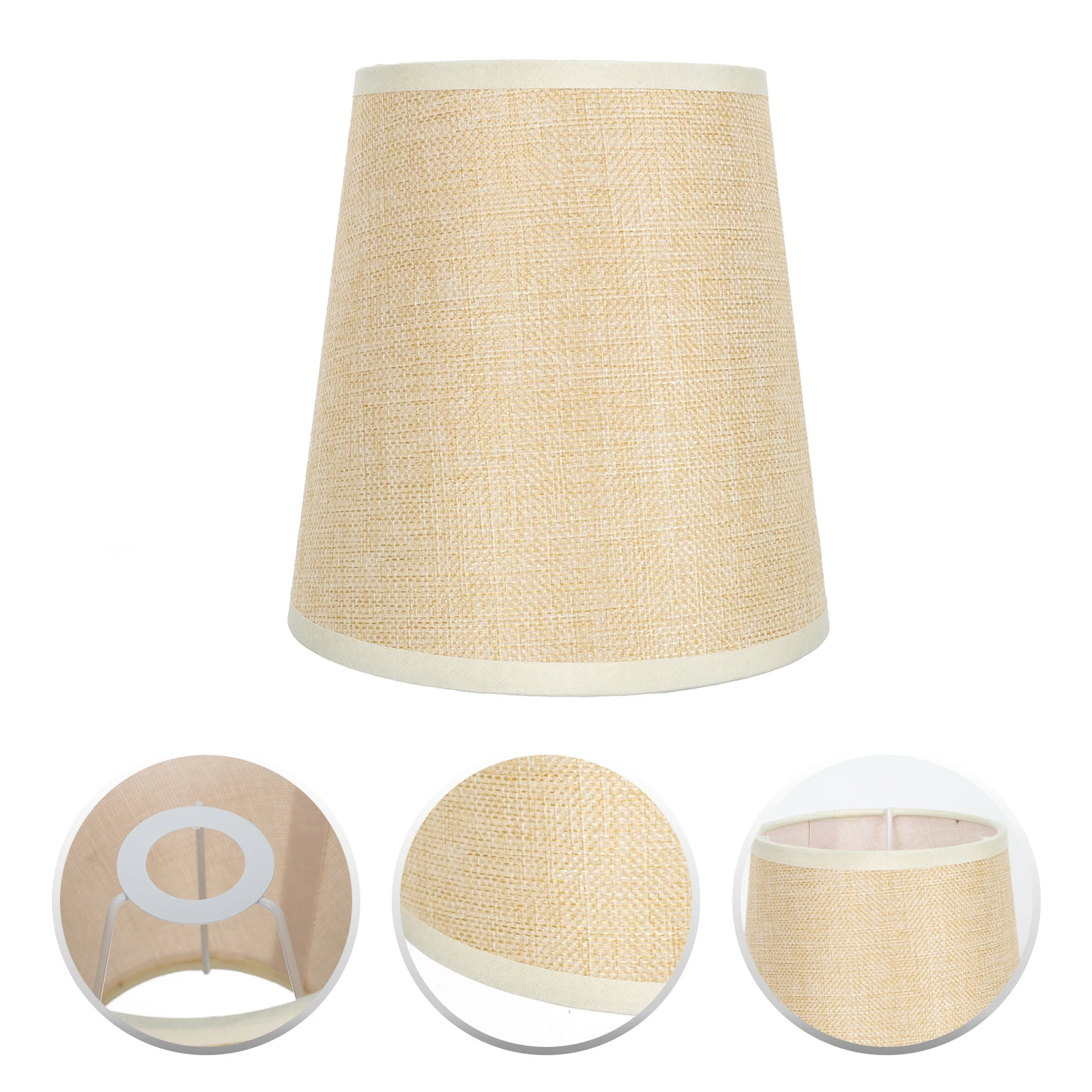 Paralume Accessori Panno Telaio in ferro Durevole Lampadario da tavolo Parete Soffitto Lampada da terra Copertura leggera Paralume semplice