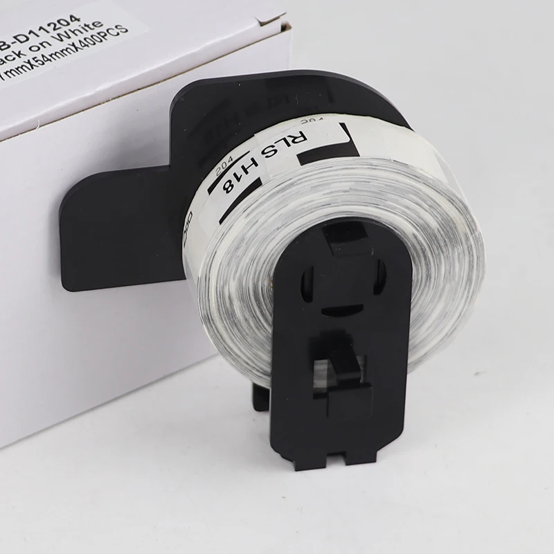 1-10 Rolls DK 11204 DK11204 1204 Compatible fro Brother Thermal Labels 17mm x 54mm QL-570 580 700 800 820NWB QL-1050 1060N 1100 view 2
