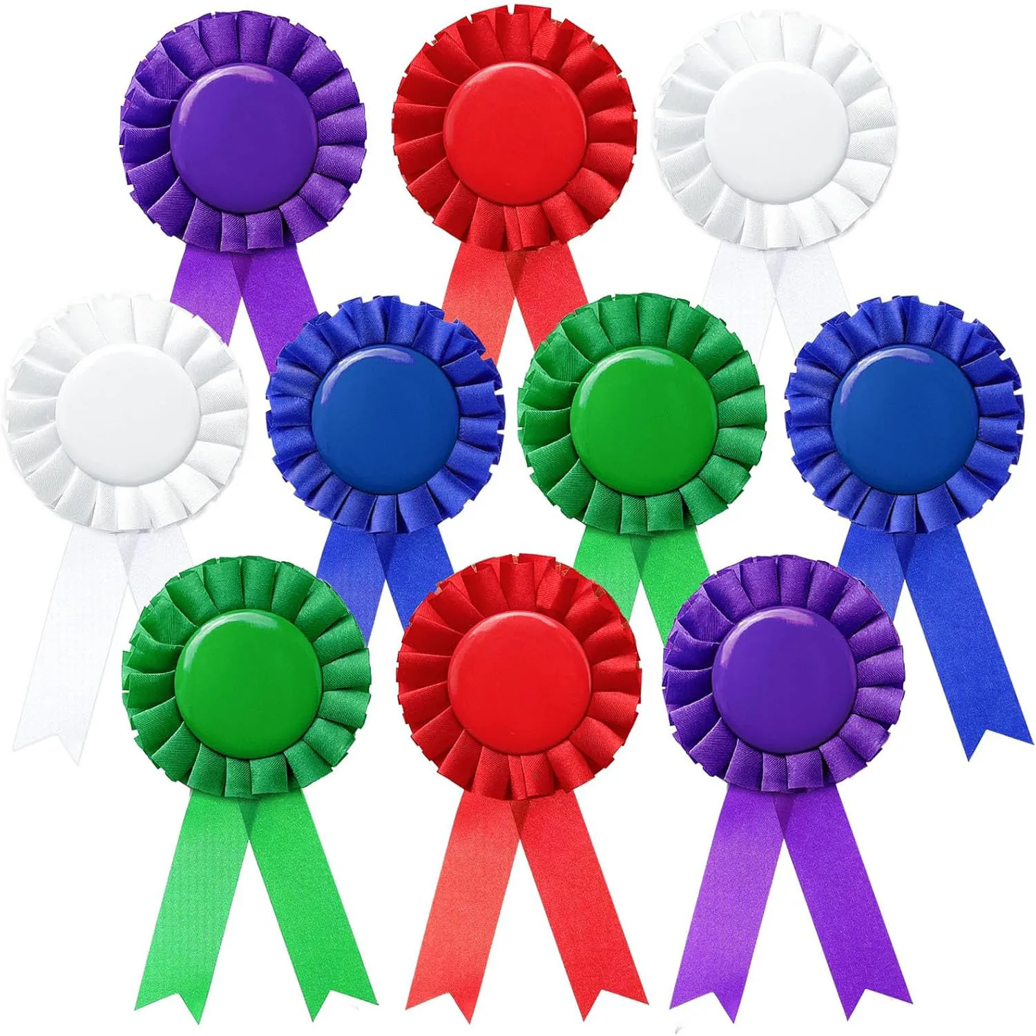 Cintas de premio en blanco, cinta de participación de victoria ganadora de cinta de primer lugar, cintas de premio de roseta Cintas de premio para eventos deportivos
