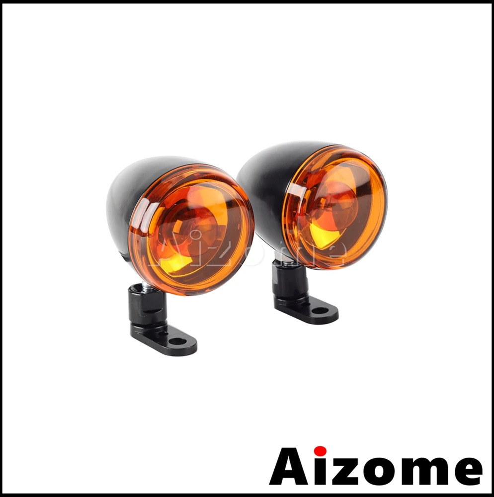 Motorcycle Front Swivel Turn Signal Lights Blinker Indicator Lamp For Harley 1998-2017 Dyna Softail Sporster Super Glide 1988-17