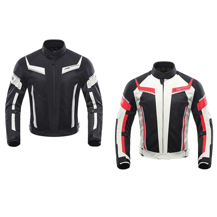 Hot Sell Men Summer Breathable Black Gray Mesh Reflective Motorcycle Soft Shell Jacket