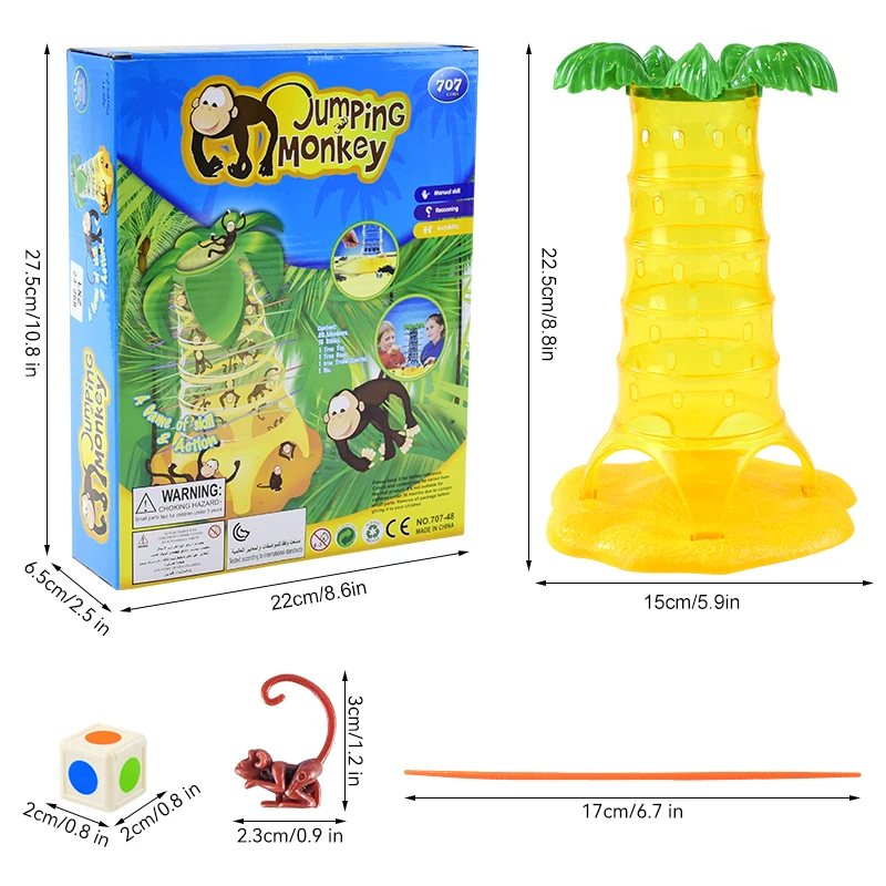 Multiplayer Tabletop Games Monkey Children Interesting Intelligence Toys Drop Down Parent-Child Interactive Board Game for Kids