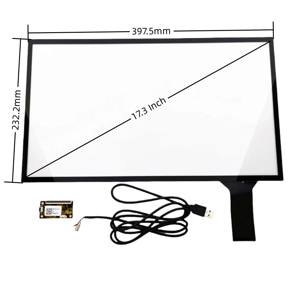 17.3 inch capacitive touch screen for Raspberry Pi 3 linux WIN7 8 10 and Android system USB Plug and Play G+G 10 Points Touch