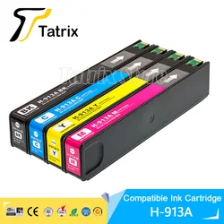 Tatrix 913 913A Premium Color Compatible Inkjet Ink Cartridge For HP913A for HP Pagewide 352dw 377dw Pro 477dw P55250dw printer