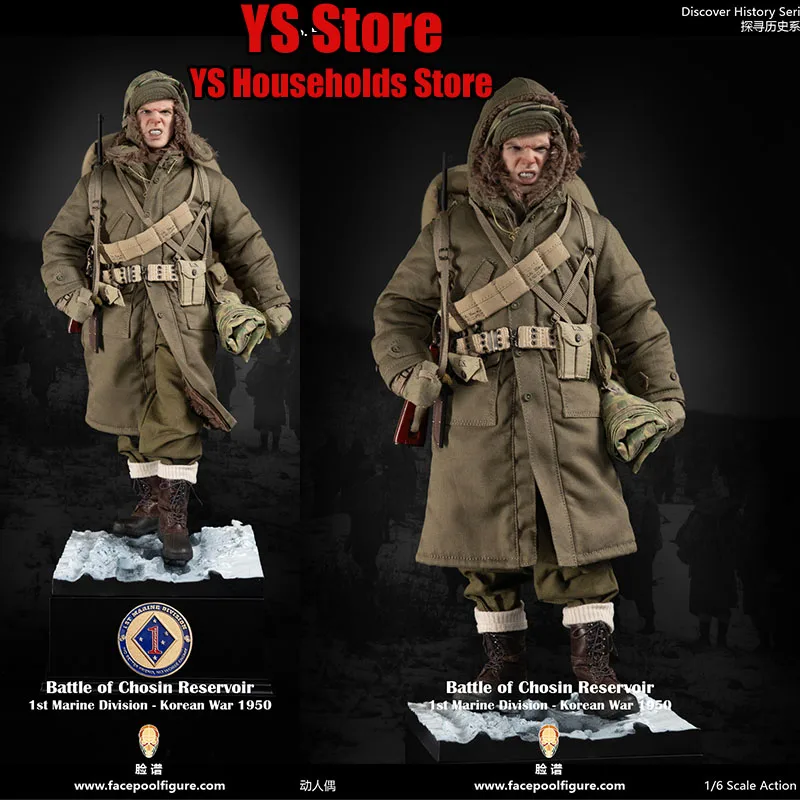 Facepoolfigure Discover History Series 1/6 U.S. Marine Corps 1st Division Battle of Chosin Reservior 1950 FP024 12inch Soldier