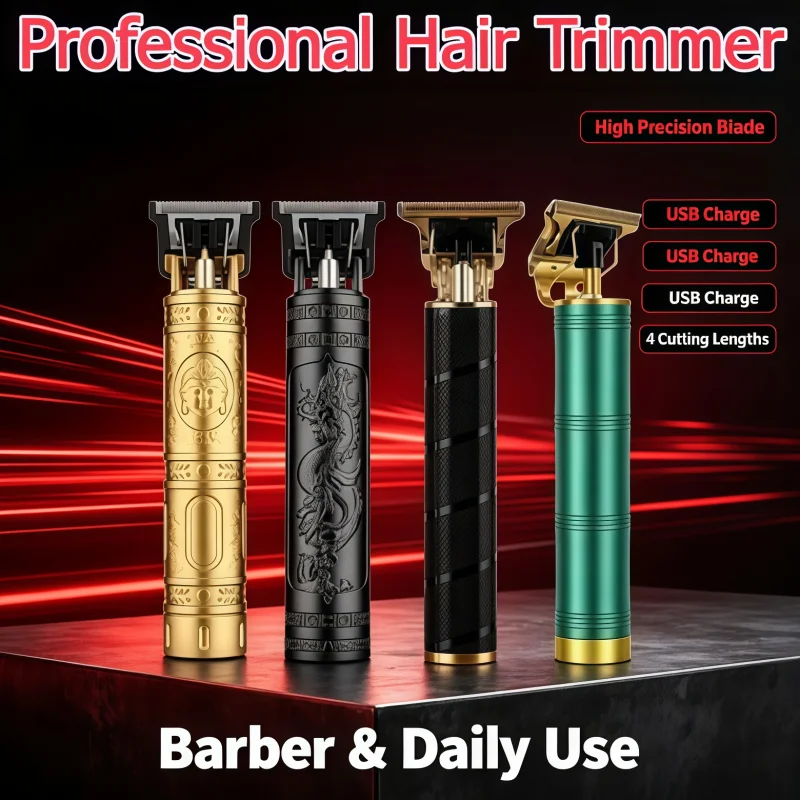 Bestseller Retro T9 electric hair clipper hair trimmer Rechargeable men's hair clipper Professional men's hair grooming tool