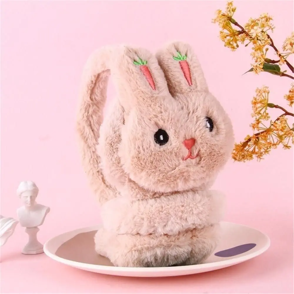 Cartoon Rabbit Winter Warm Earmuffs Plush Thick Soft  Ear Cover Ear Protection Warmth Ear Muffs For Aldult Kids