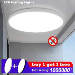 Ultra Thin LED Ceiling Lights 15W 20W 30W 50W Modern Surface Mounted Led Panel Ceiling Lamp for Living Room Lighting Fixture