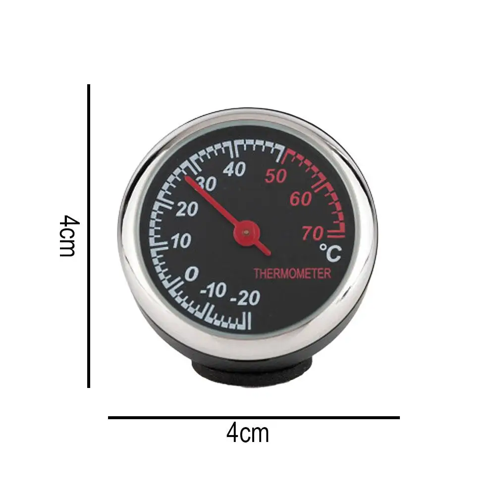 Mini Automobile Display Clock Car Accessory Auto Watch Thermometer Hygrometer Gauge Ornament - Dashboard Decoration view 3
