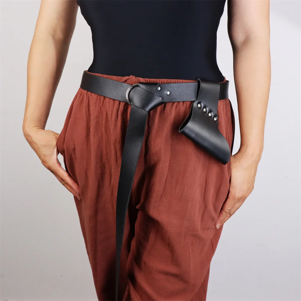 Mittelalterliche Lederscheide Renaissance Wikinger Ritterscheide Halloween Cosplay Bühnenaufführung Rollenspiel Retro Gürtel