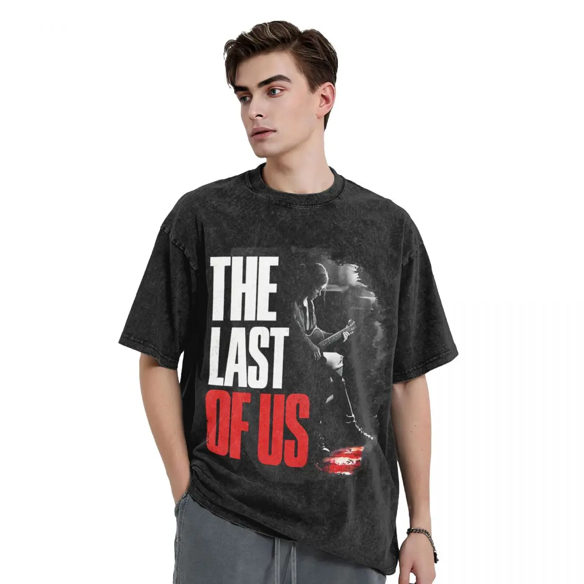 Terrific Men T Shirt The Last Of Us Funny Tees Short Sleeve Round Collar T-Shirts Pure Cotton Gift Idea Tops