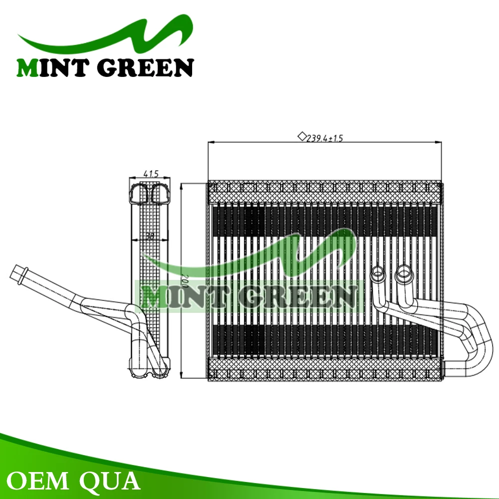 Evaporador CA de ar condicionado para Citroen C3 II 2012