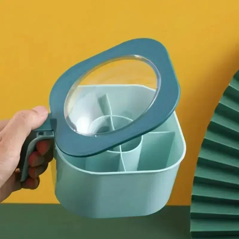 Seasoning Box with Spoon Spice Jar Multi Compartment Salt Pepper Spice Jars Condiment Container Kitchen Gadgets