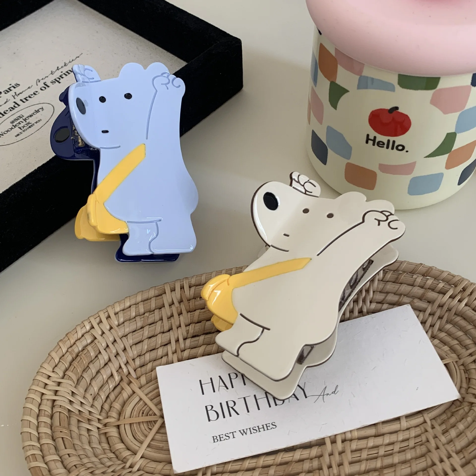 

1 шт., милые сумки на плечо с мультяшными животными, плюшевые мишки, акулы, заколка для волос, захватывание волос, персонализированные аксессуары для волос