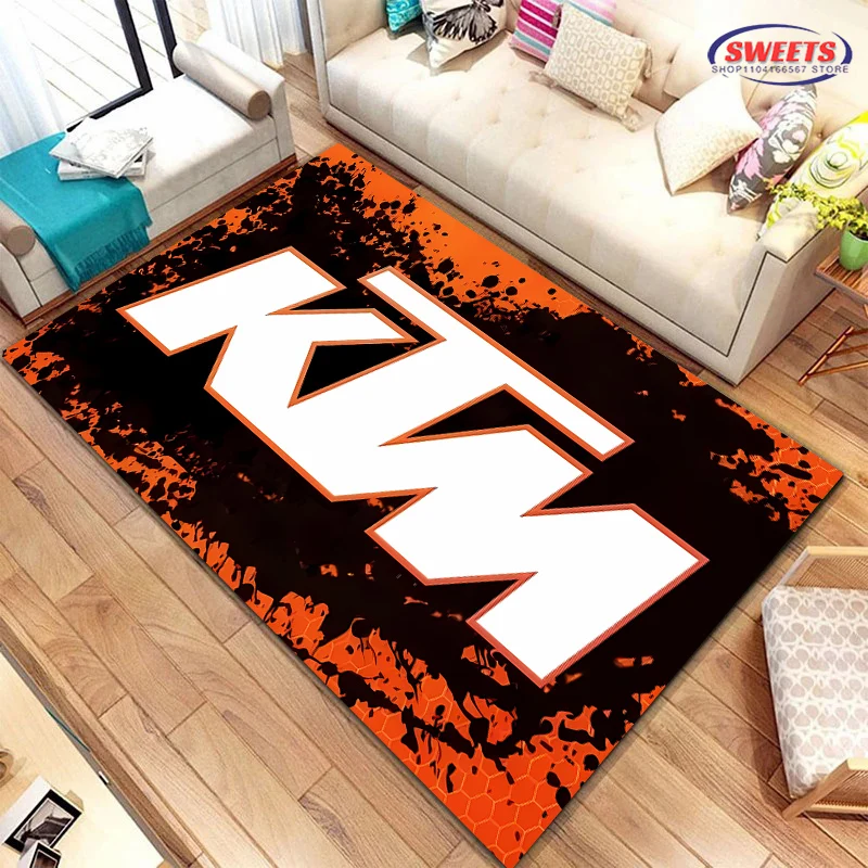 Classic Motorcycle Brand K-KTM Carpet for Living Room Bedroom Hallway Long Strip Anti-slip Soft Area Rug Sofa Doormat Home Decor