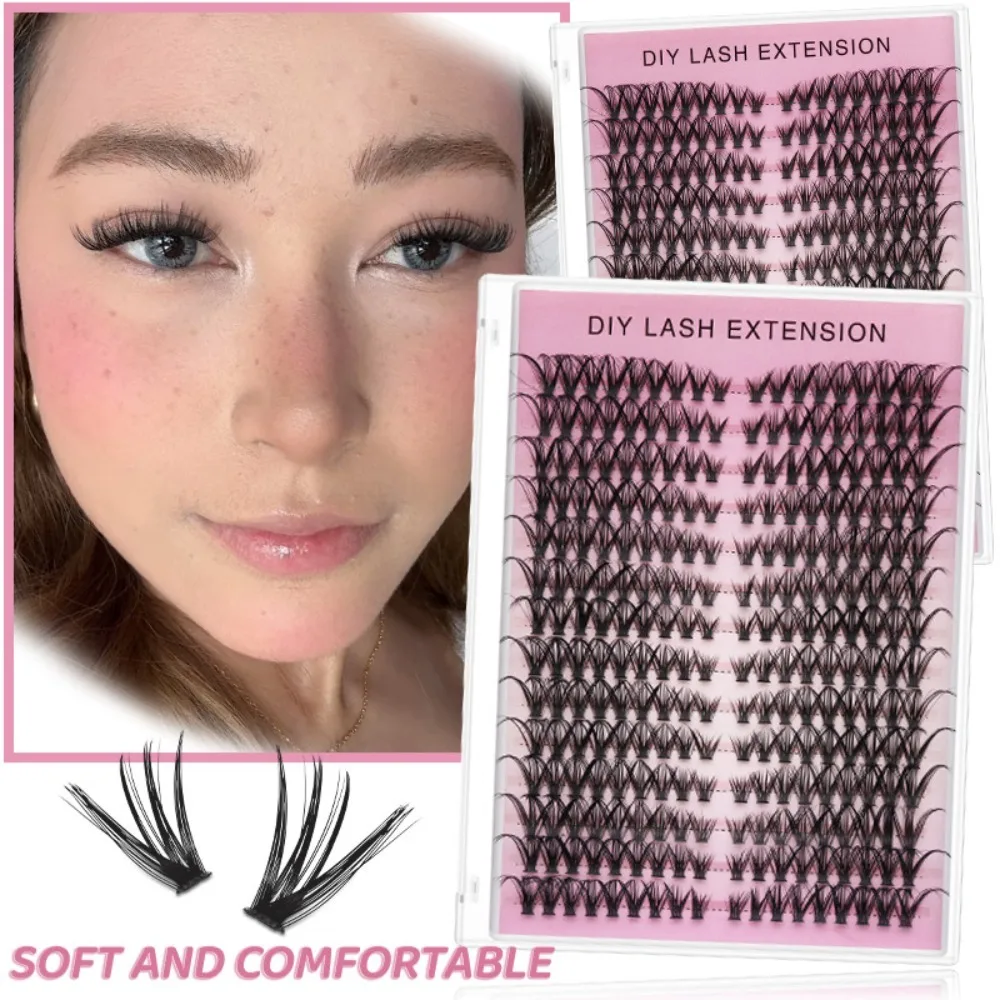 

Mix Styles DIY Lash Extension Soft Lashes Large Tray Individual Lashes Extension Clusters Mixed Tray Lash Clusters