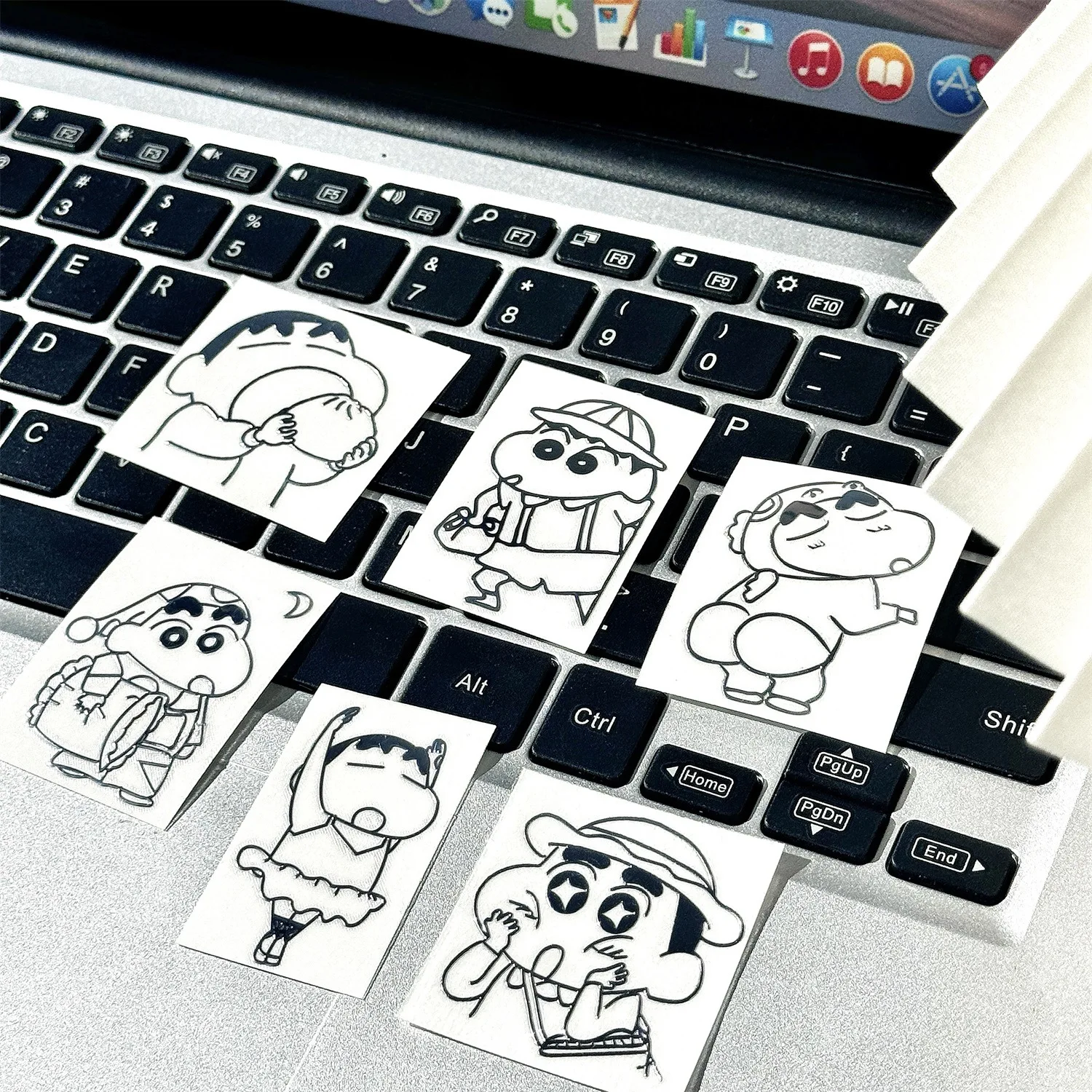 

Карандаш Шин-тян наклейка мультфильм аниме 3D стереоскопические металлические наклейки DIY телефон планшет ноутбук наушники декоративные наклейки