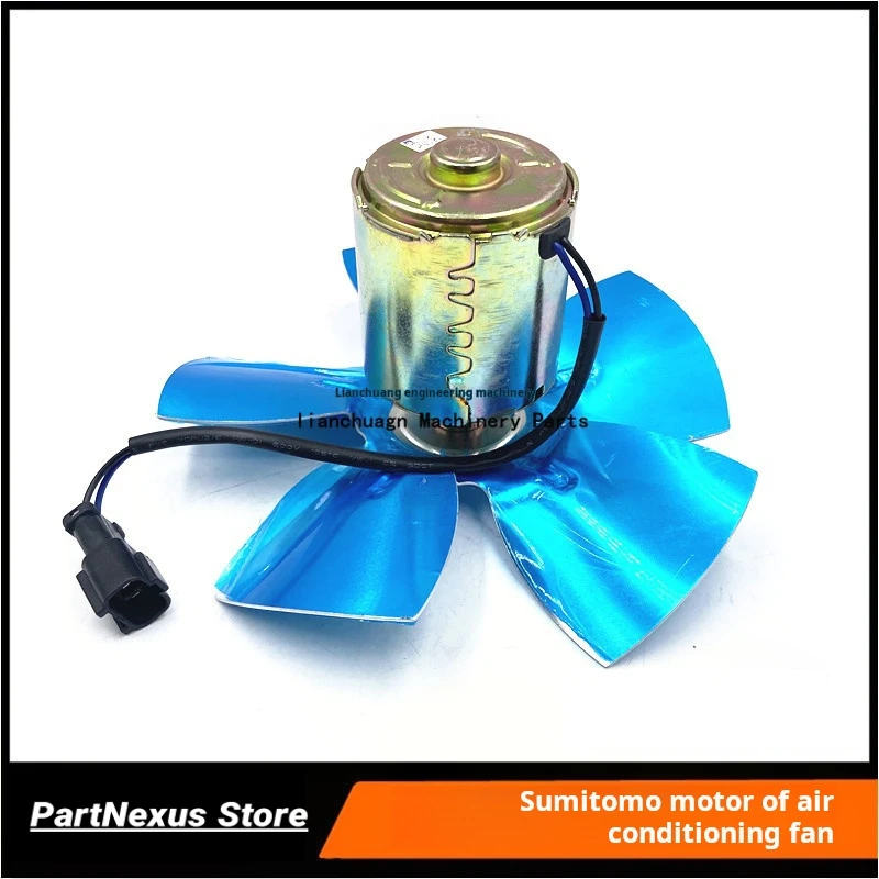 For Case cx Sumitomo SH200/210/240/360A5-5 Air conditioner electronic fan condenser cooling fan motor Excavator Parts