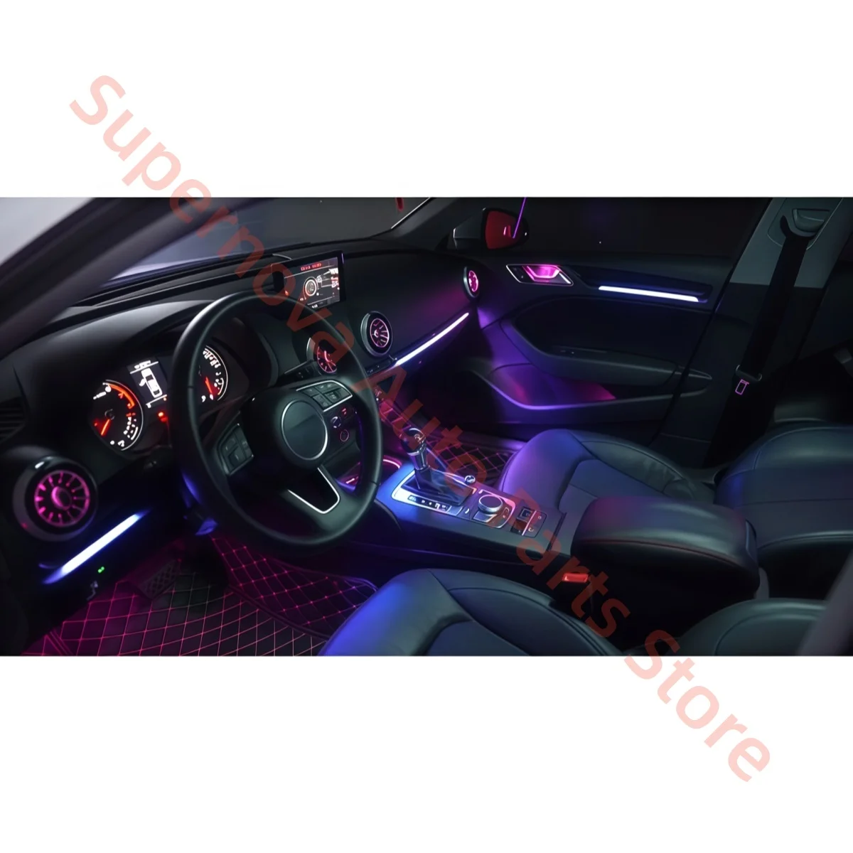 Ambient light For Audi A3 S3 2014-2018 LED Atmosphere lamp automotive interior lighting upgrade Car accessories 1:1 trim strip