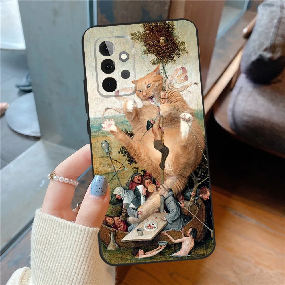 Hieronymus Bosch Art Painting Bumper Phone Case For SamsungS24,23,22,21,S20 Ultra Pro 10,S30Plus,S9,20lite Ultra Black Cover