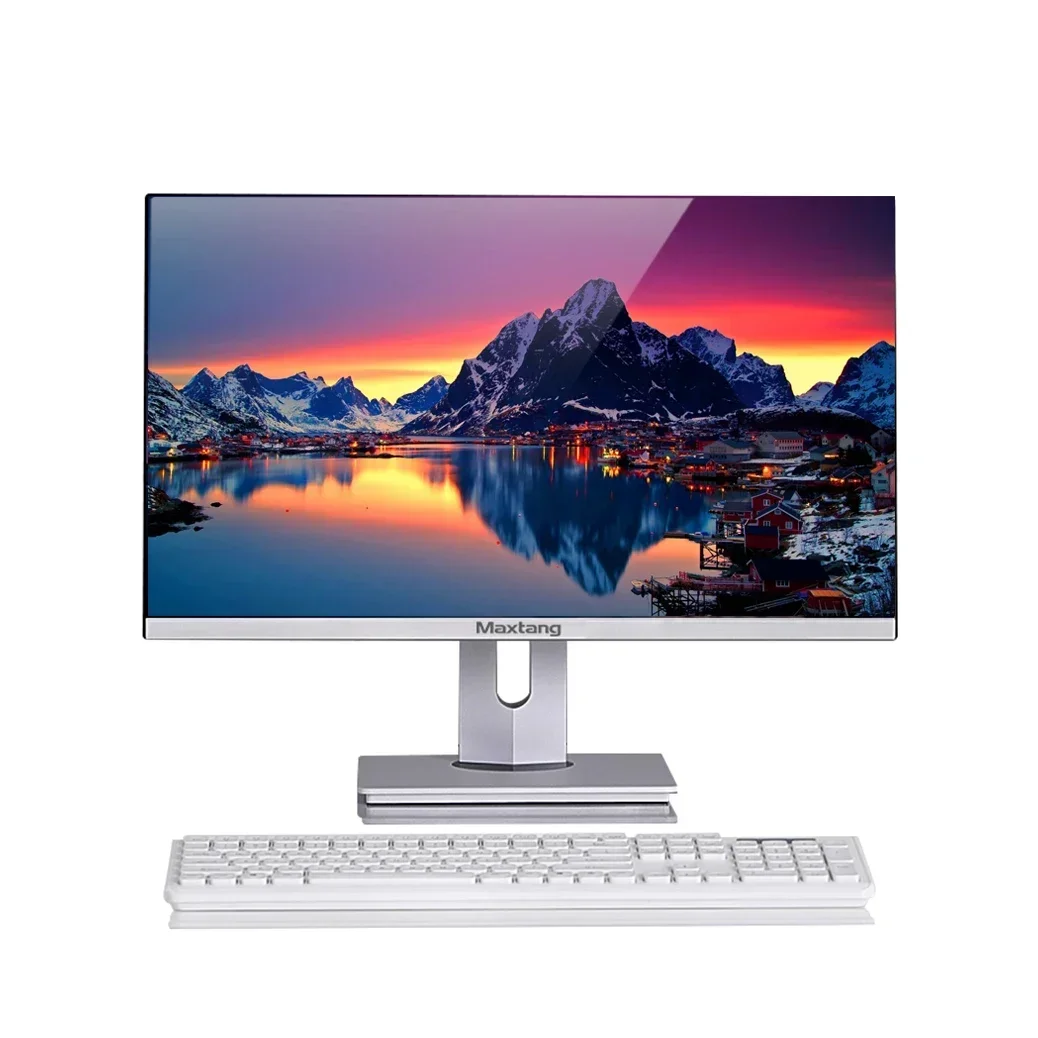 Housing design AIO pc computer desktop pc 23.8 inch rotatable monitor FHD 1080P 4k all in one pc 8G RAM 256G ROM view 2