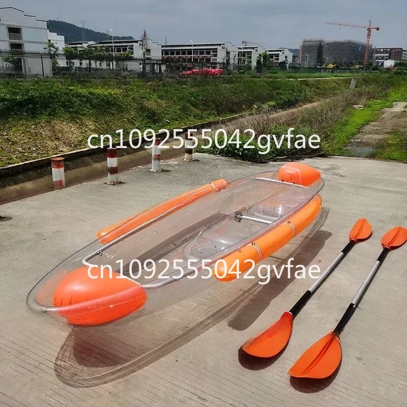 Outdoor Sports Rowing PC Transparent Boat Crystal Plastic Boat Tourism Kayak Wedding Photography Boat Drifting