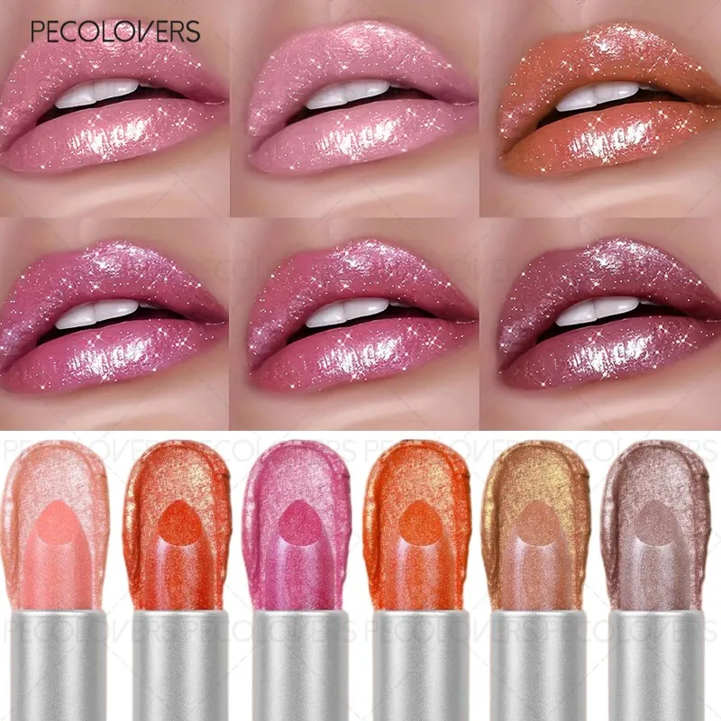 Wielokolorowa brokatowa pomadka do ust, błyszczące i urocze usta, wodoodporna i odporna na pot, odpowiednia do makijażu festiwalowego, kosmetyki do ust