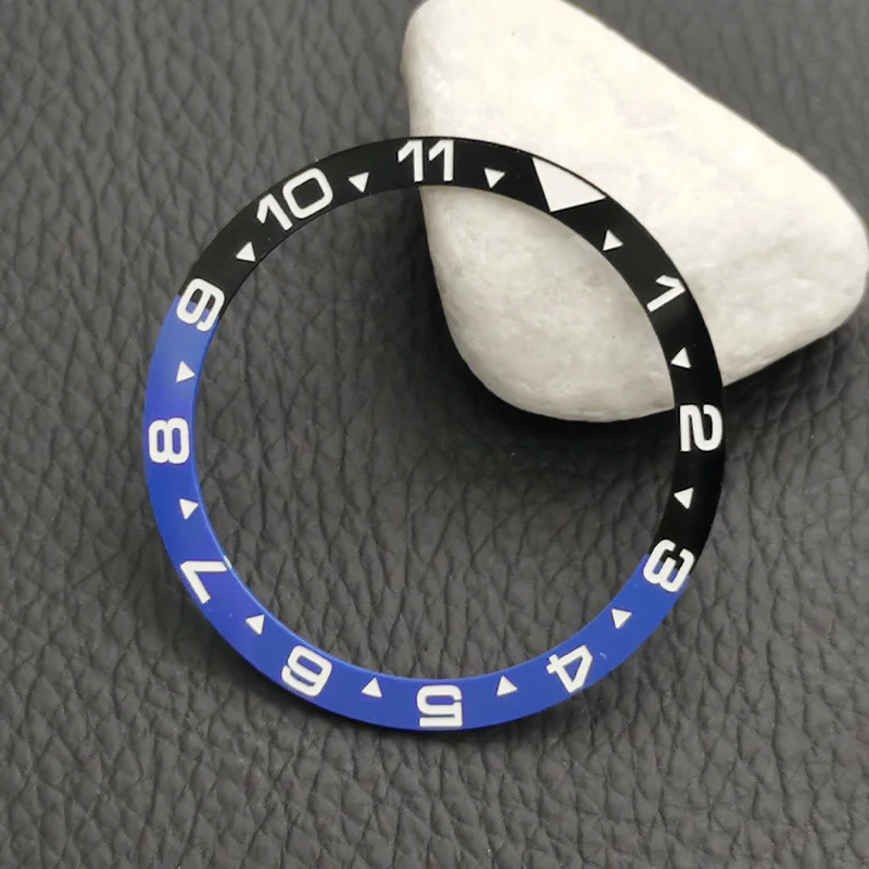 38mm x 31.5mm 패션 플랫 세라믹 시계 베젤 인서트 SKX007 SKX009 SRPD 시계 케이스 NH35 NH36 무브먼트 남성용 시계 부품