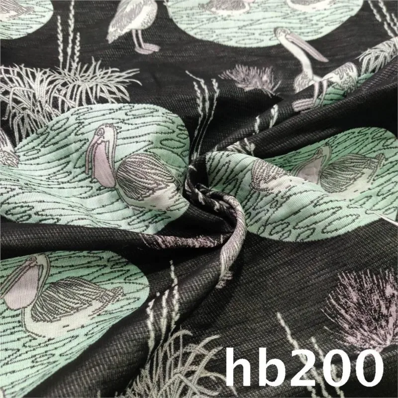 Jacquard fabric of animals and plants for skirts bouquets shoes bags trench coats