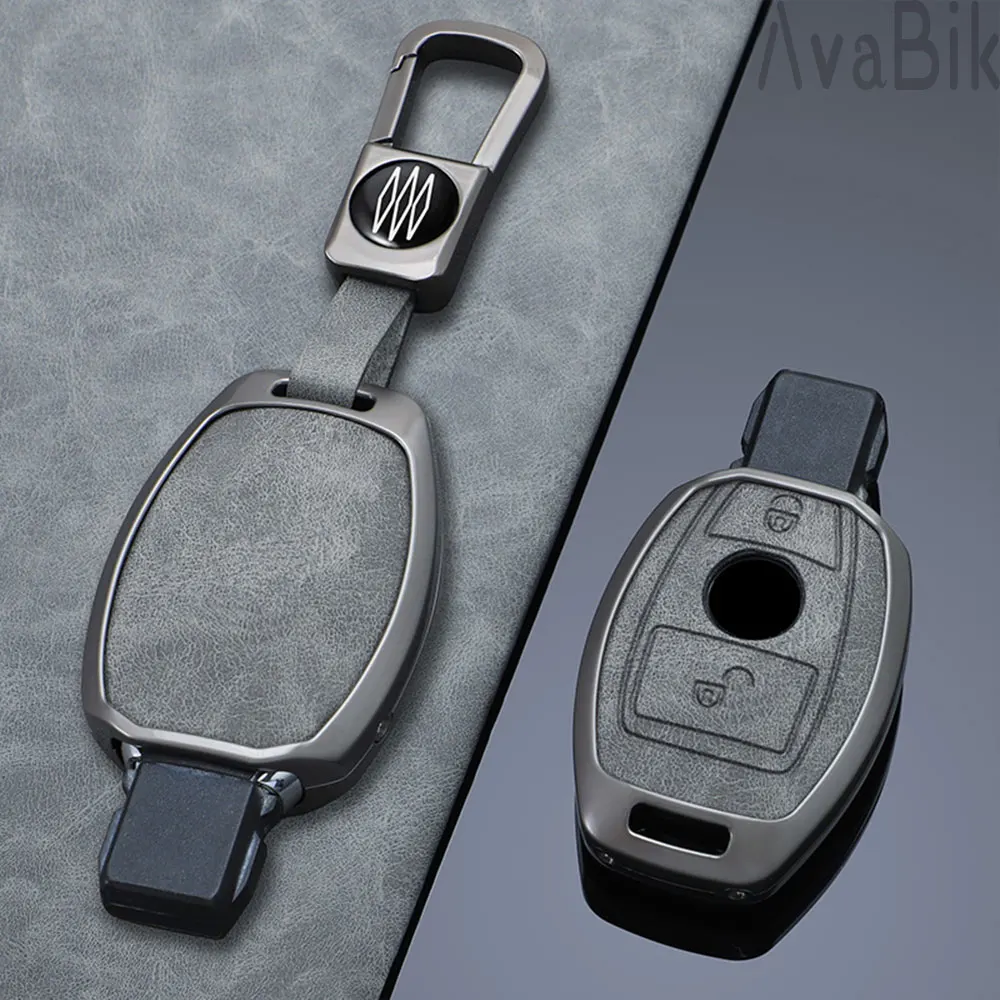 Alloy Style Fashion Car Key Set Shell For Mercedes Benz A C E S G Class GLC CLE CLA X167 AMG W203 W204 W205 W210 W211 W212 W221
