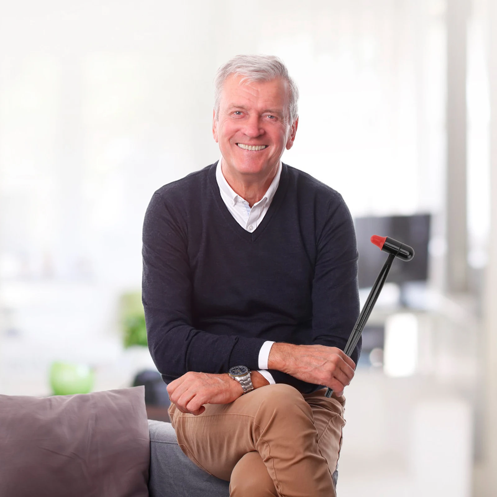 

2pcs Wooden Massage Hammer Black For Back Neck Waist Legs Feet Body Health Massager Handheld Wood Stick Full-Body Knock Hammer