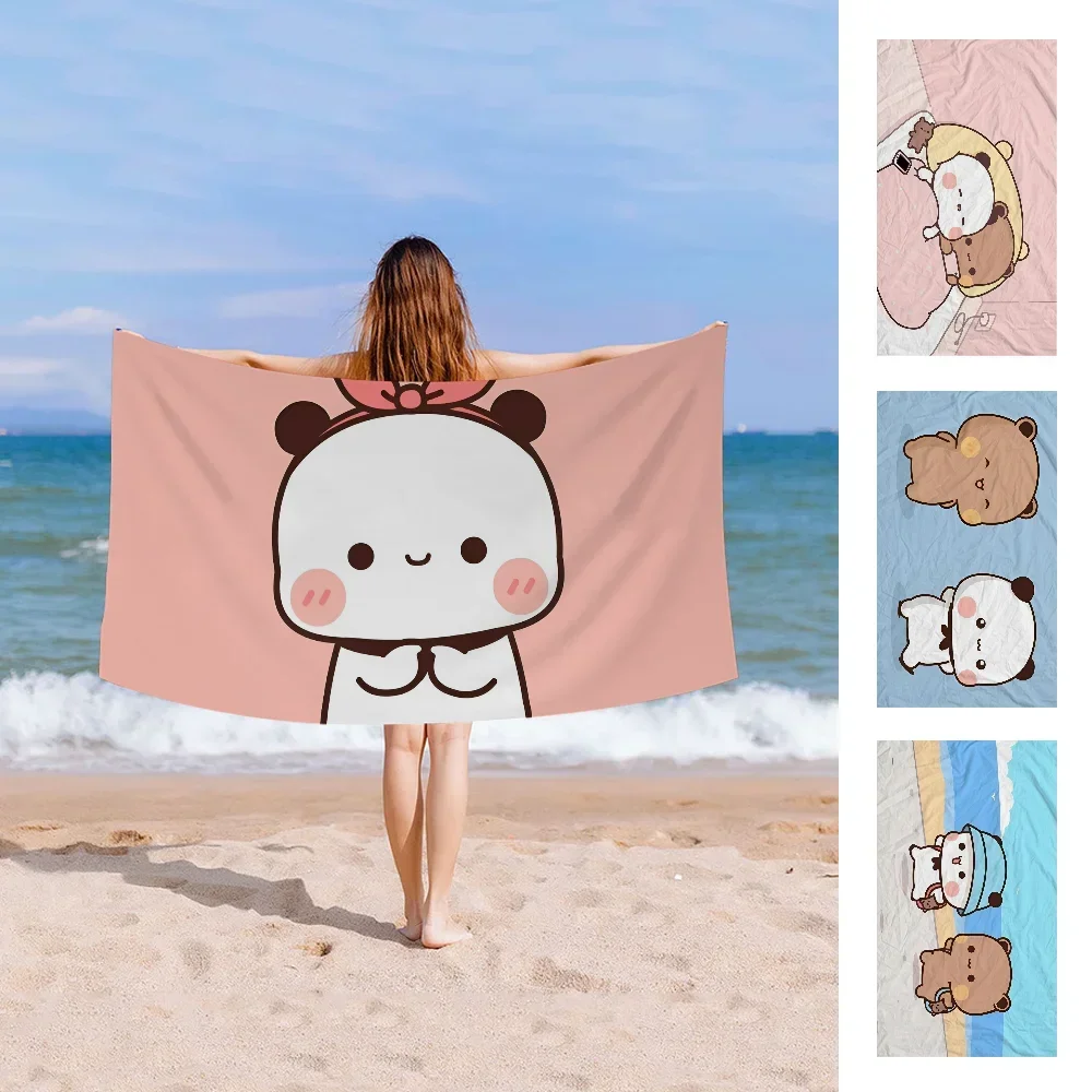 Panda Bear B-Bubu-Dudu Towel Microfiber Beach Towel Absorbent Quick dry Soft Yoga Swimming Resort Mountain Climbing Towel