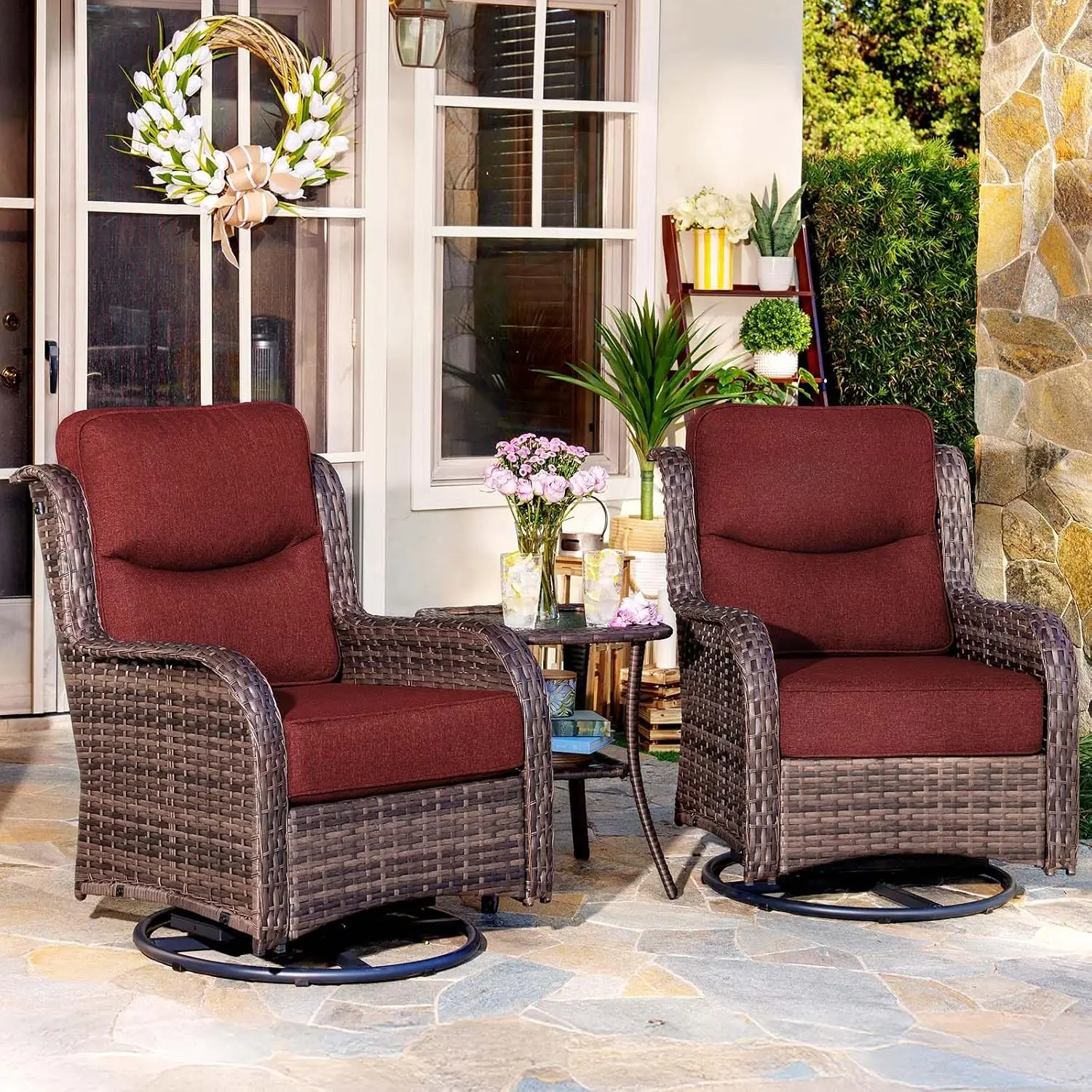 Swivel Rocker Patio Set, 6