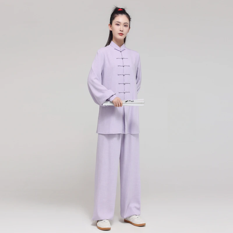 Tai Chi Kung Fu Suit Chinese Traditional Martial Arts Uniform for Women and Men Fluid Drape Breathable & Comfortable