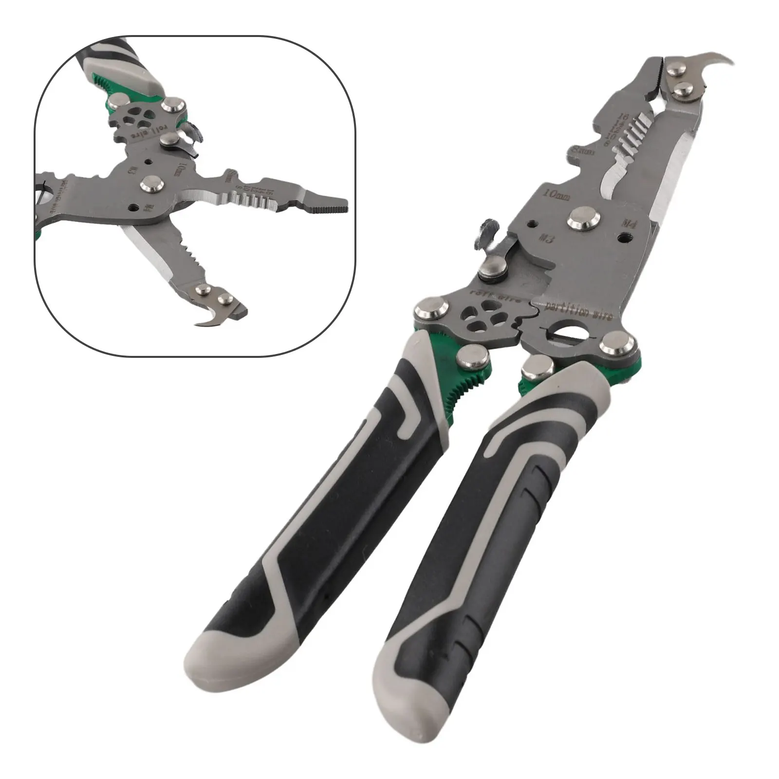 18 In 1 Foldable Multifunction Wire Stripper Piler Wire Cutter Crimping Tool Wire Crimper Cable Stripper Wiring Tools Hand Tool