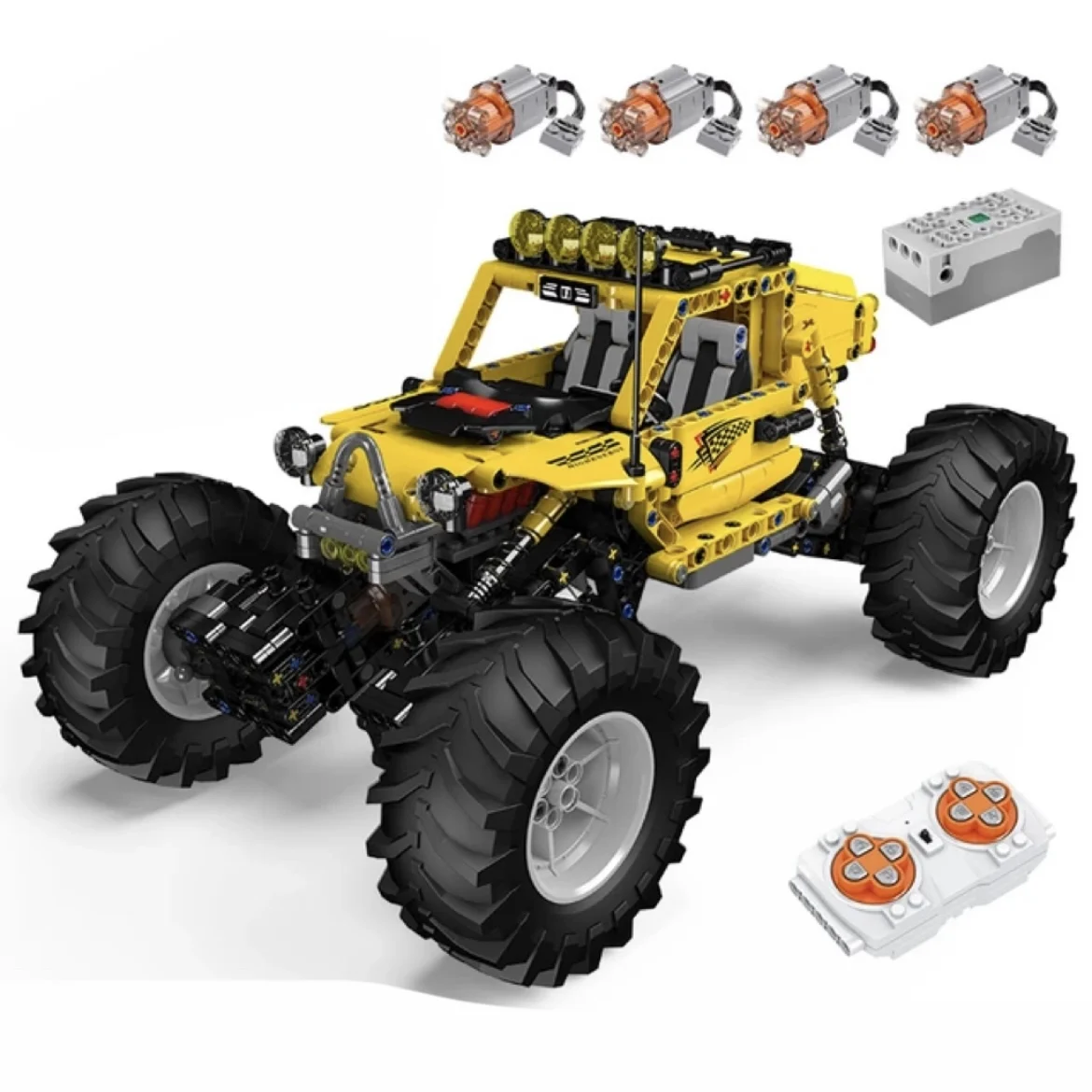 

Mould King 18021 Technical Climbing Vehicle Building Block The Remote Control Truck Model Bricks Toy for Kids Christmas Gifts