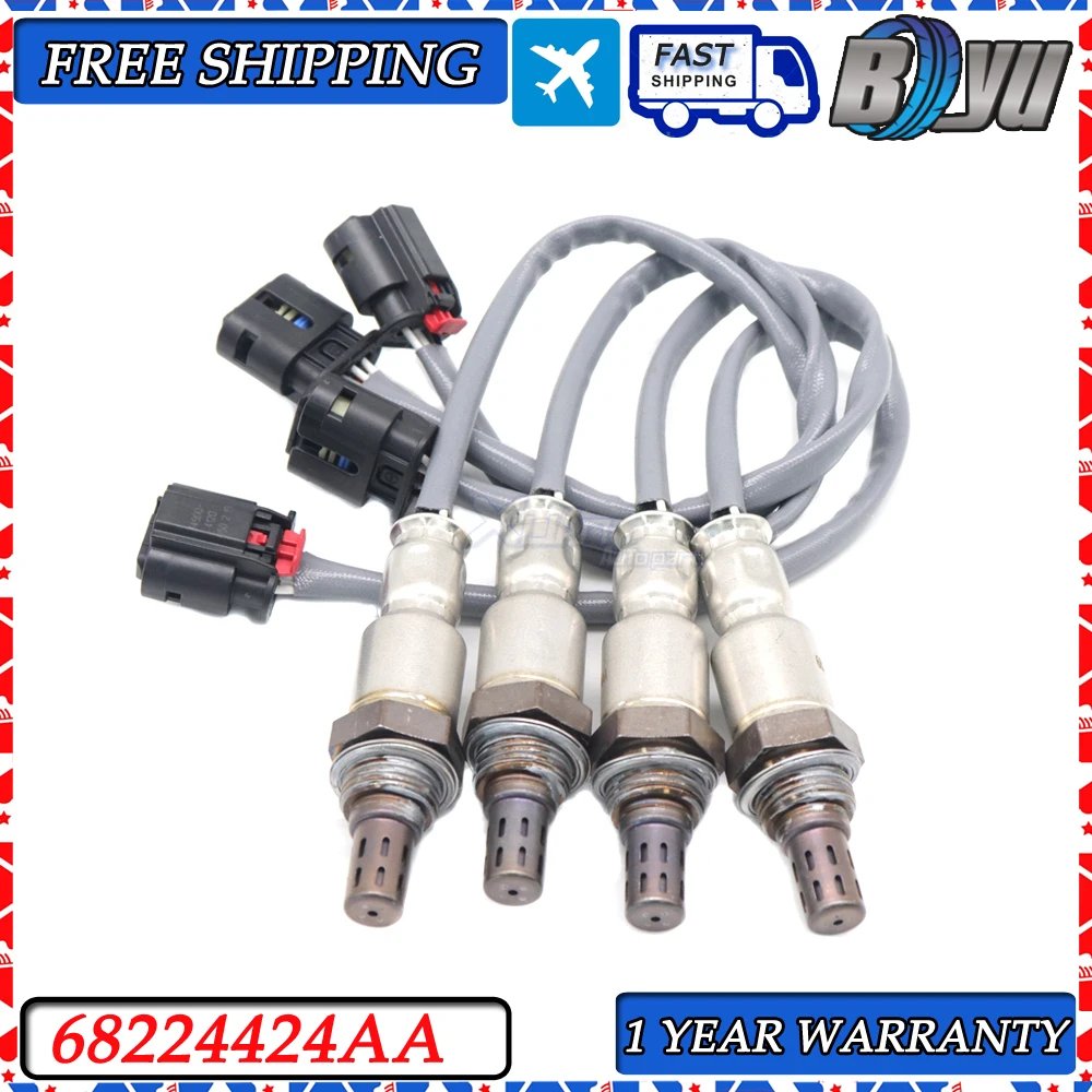 

4pcs NEW 68224424AA Air Fuel Ratio Lambda O2 Oxygen Sensor for Jeep Gladiator 3.0L 3.6L Wrangler JL 2.0L 3.6L 2018-2022