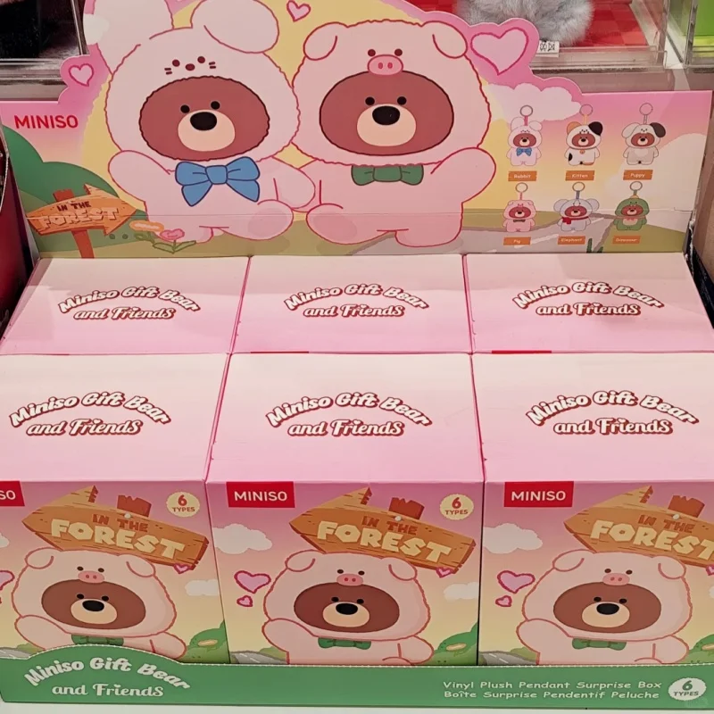 

New Original Gift Bear And Friends In The Forest Series Pendant Blind Box Vinyl Face Bear Doll Toy Trendy Surprise Box Kids Gift