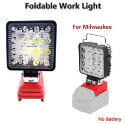 Portátil Camping LED Work Light, Milwaukee Lanterna, 18V Lithium Battery Lantern, Outdoor Spotlight, Iluminação de Emergência, Novo