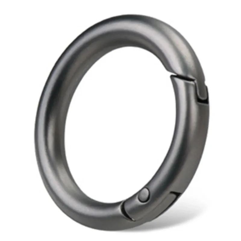 Accessories Keyring Zinc Alloy Spring Ring Open Circle Keychain Metal Round Buckle Box Bag Webbing Circular Hook Key Ring