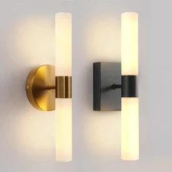 Modern Decorative Wall Lamp Black/Gold Room Fixture Used For Background Wall Mirrors Corridor Staircase Bedhead LED Wall Light