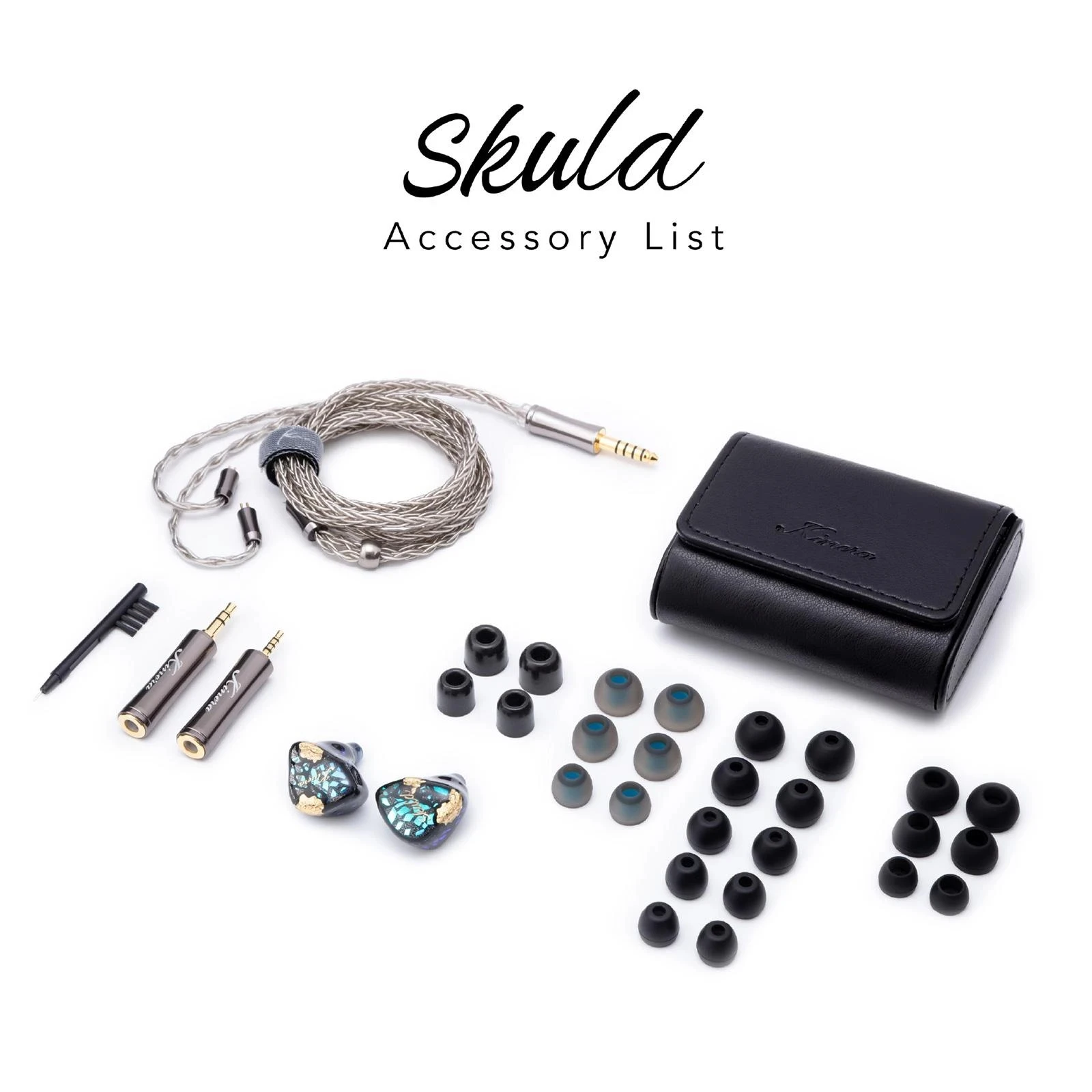 Kinera Skuld Wired Hifi Best In Ear IEMs Earphone Knowles Premium 5BA Driver Monitor with Detachable 2pin Balanced 4.4mm Cable