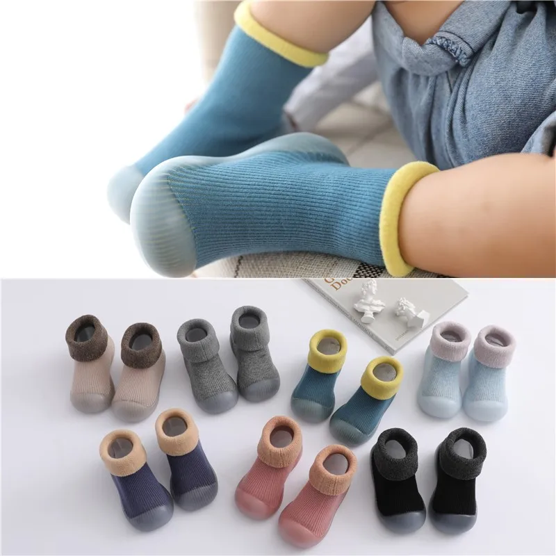 

Весенне-осенне-зимняя теплая детская обувь для малышей, мягкие носки, детские зимние носки, обувь, домашняя обувь на полу