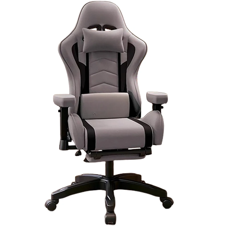 Modern Grey Office Chair Minimalist ﻿pillow Stylish Ergonomic Gaming Chair Comfy High Back Cadeira Computador Furniture