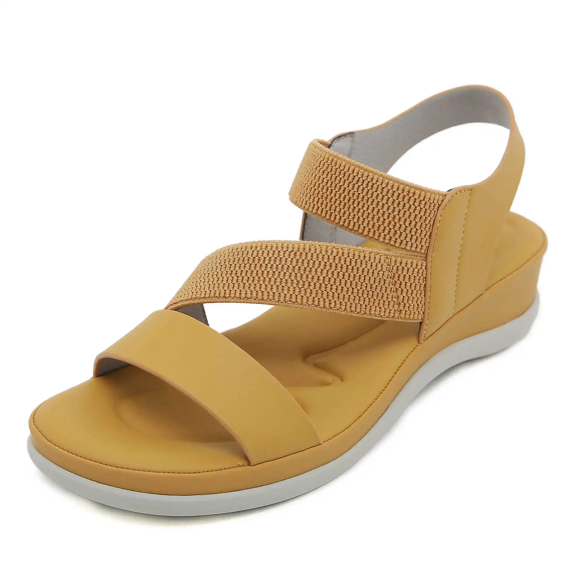 Plus Size 36-42 Shoes for Women Summer Fashion Women Retro Beach Sandals Round Toe Comfortable Casual Shoes Platform Sandals