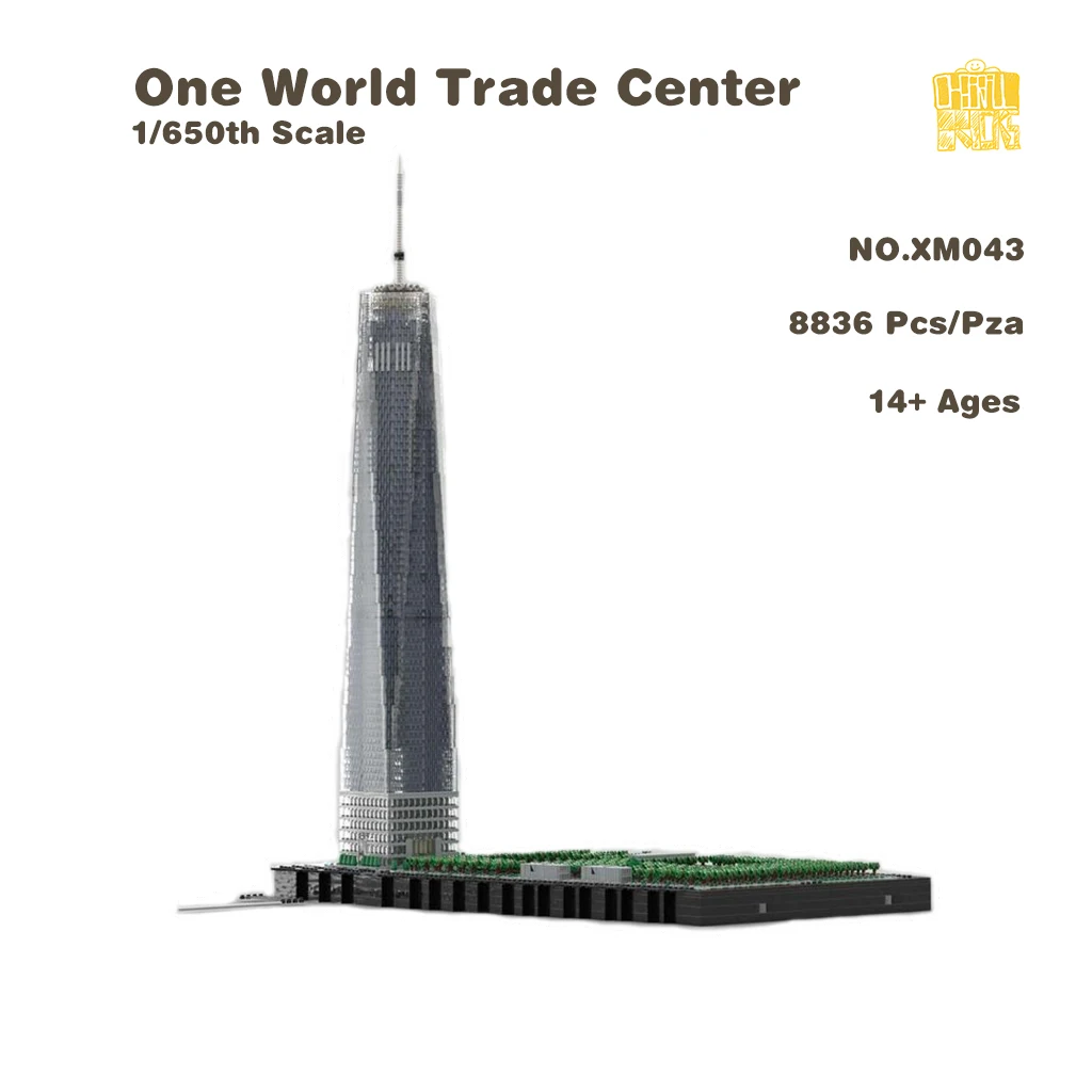 

MOC-XM043 One World Trade Center 1/650th Scale Model With PDF Drawings Building Blocks Bricks DIY Toys Birthday Christmas Gifts