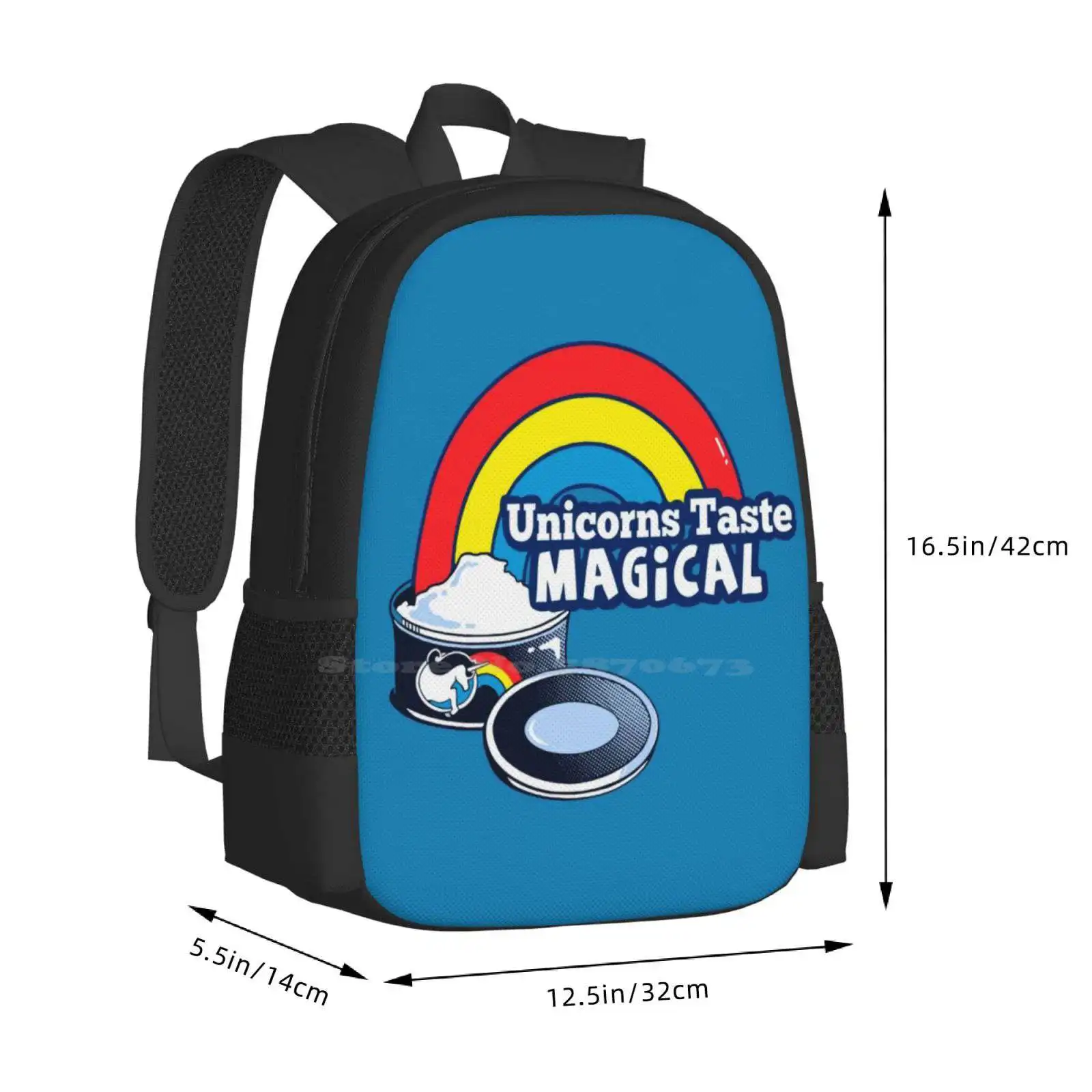 Magically Delicious | Funny Unicorn Shirt Pattern Design Laptop Travel School Bags Unicorn Meat Cool Retro Rainbow Eating