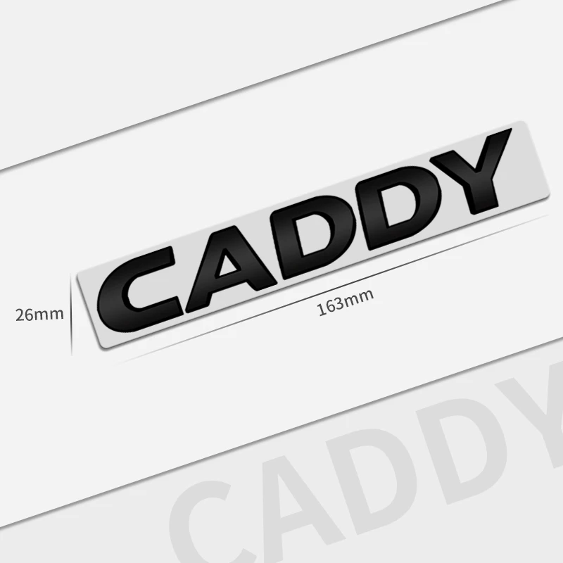 Auto Metal For Caddy Maxi TDI Logo Car Styling 3D Badge Lettering Decals Trunk Sticker Accessories