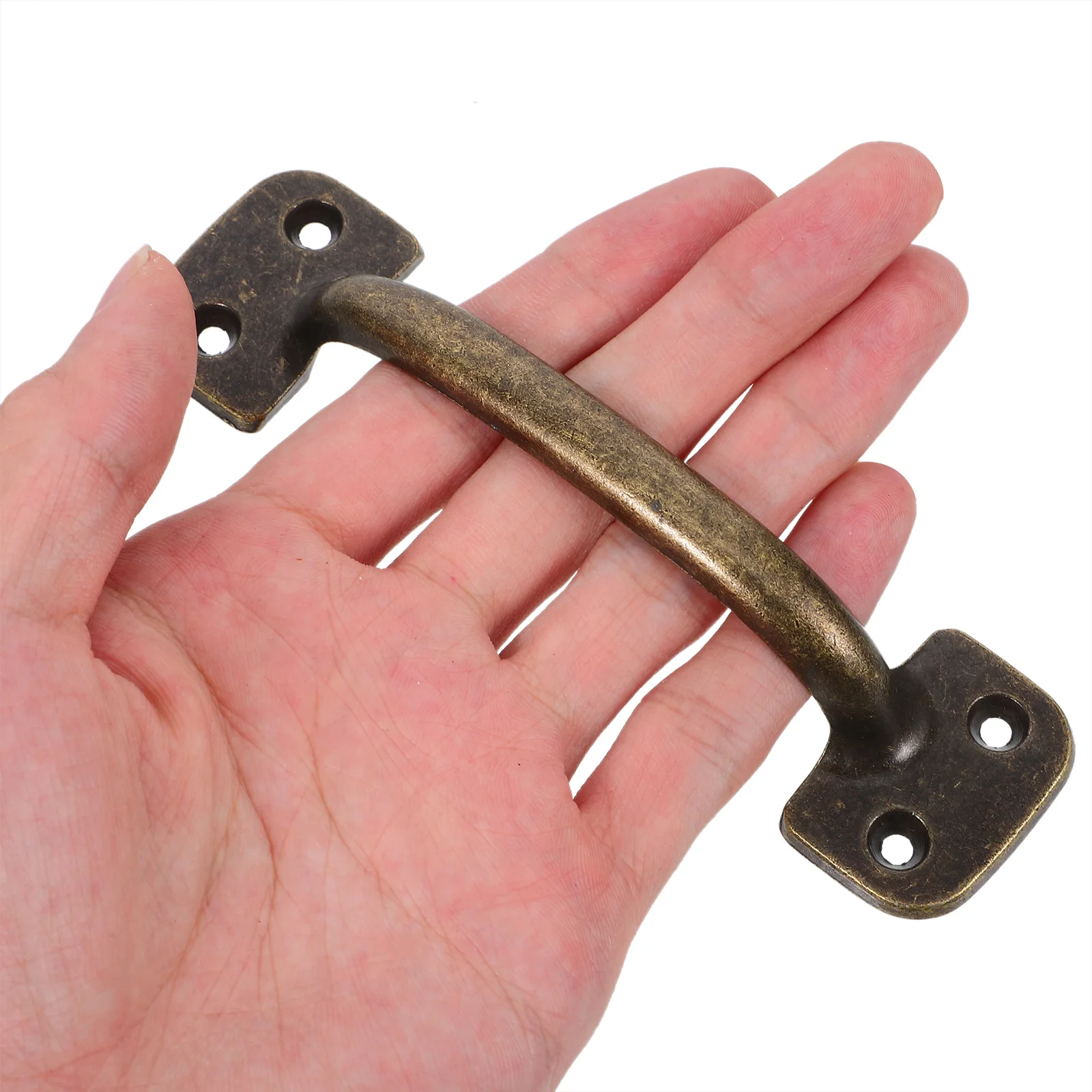 

Zinc Alloy Cabinet Handles Modern Kitchen Door Pulls Drawer Wardrobe Wood Window Handles 101mm Hole Spacing Random Color